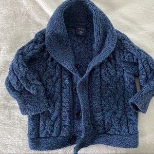 Cable Shawl Collar Sweater